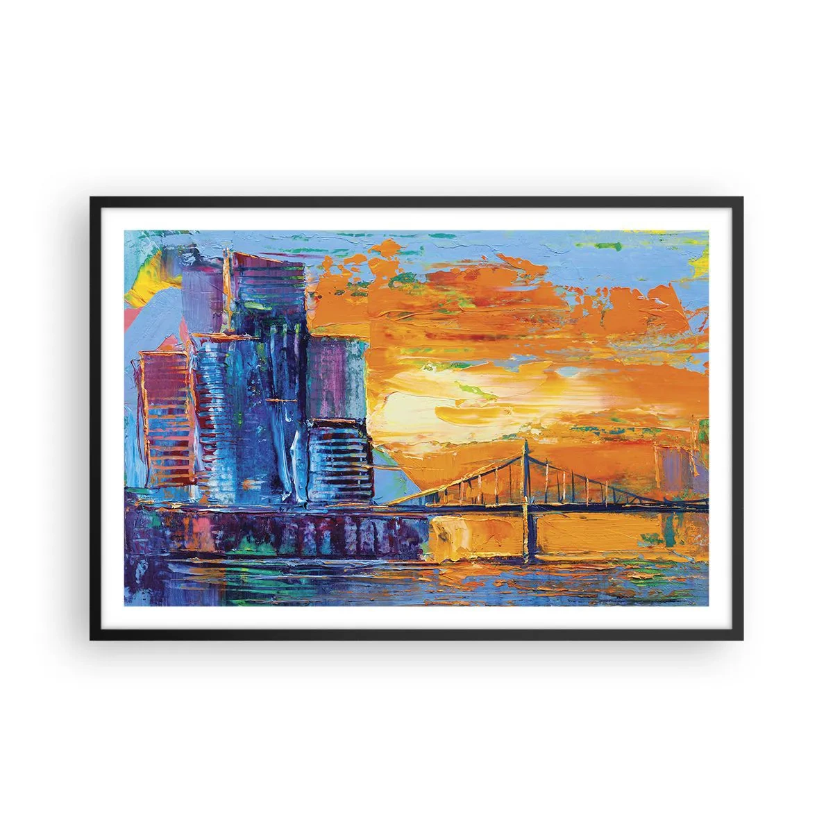 Poster in cornice nera - Cultura e natura - 91x61 cm