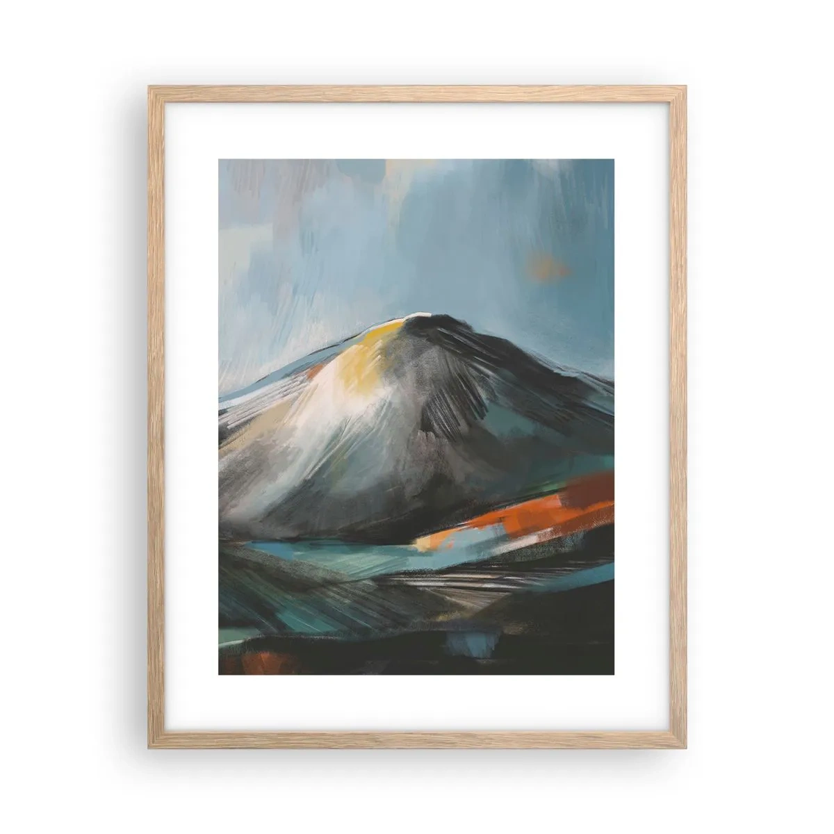 Poster in cornice rovere chiaro - Aspri e belli - 40x50 cm