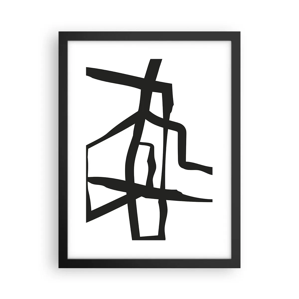 Poster in cornice nera - Struttura bianca e nera - 30x40 cm