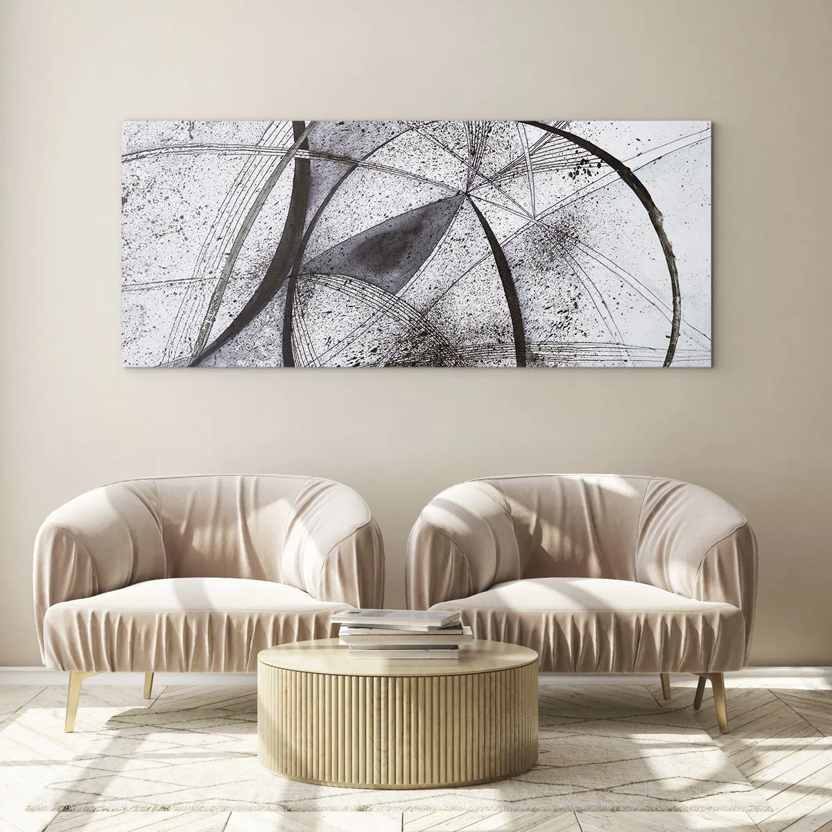Quadro su vetro - Fantasia futuristica - 100x40 cm
