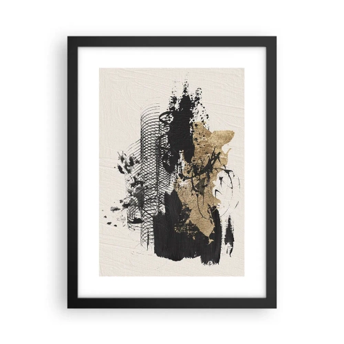 Poster in cornice nera - Composizione con passione - 30x40 cm