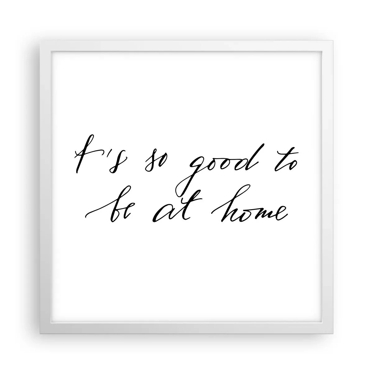 Poster in cornice bianca - Tutta la verità - 40x40 cm