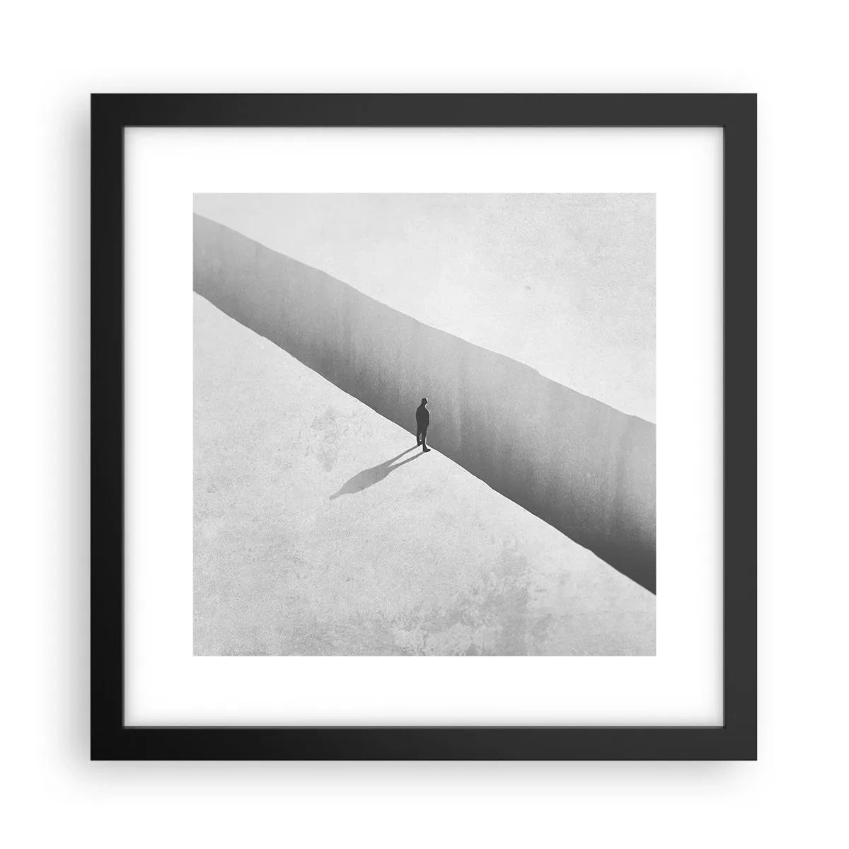 Poster in cornice nera - Un obiettivo chiaro - 30x30 cm