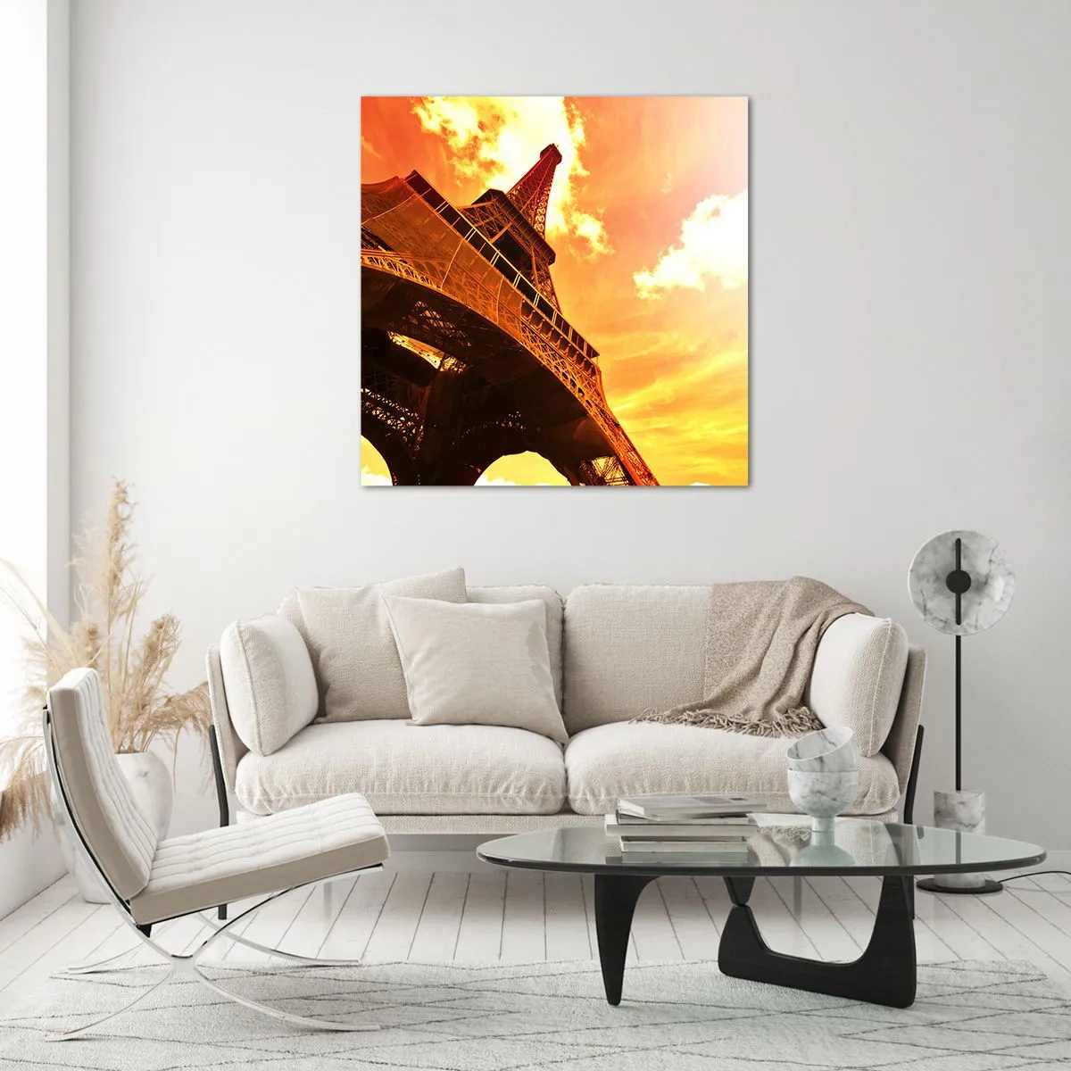 Quadro su vetro - Monumentale, perché dorata dal sole - 30x30 cm