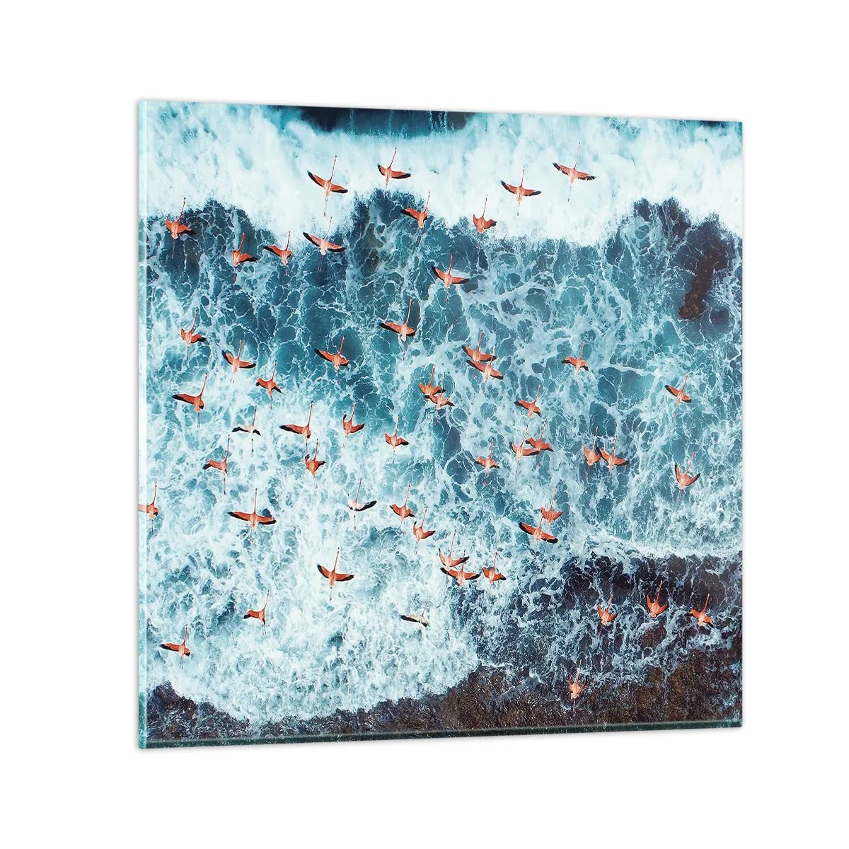 Quadro su vetro - Parata sotto il mare - 30x30 cm