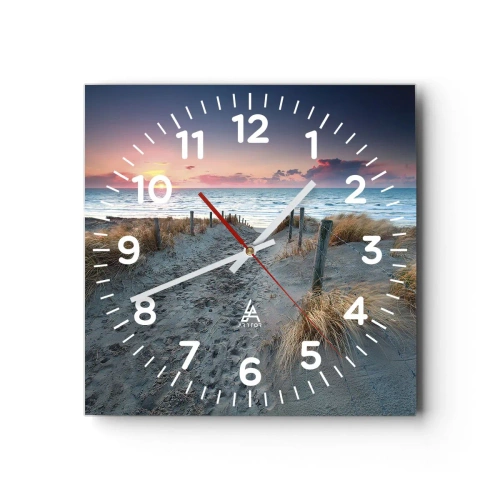 Orologio da parete - Orologio in Vetro - Hai versato un arcobaleno di luce radiosa... - 40x40 cm