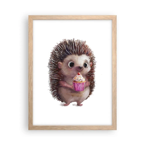 Poster in cornice rovere chiaro - Festa ogni giorno - 30x40 cm