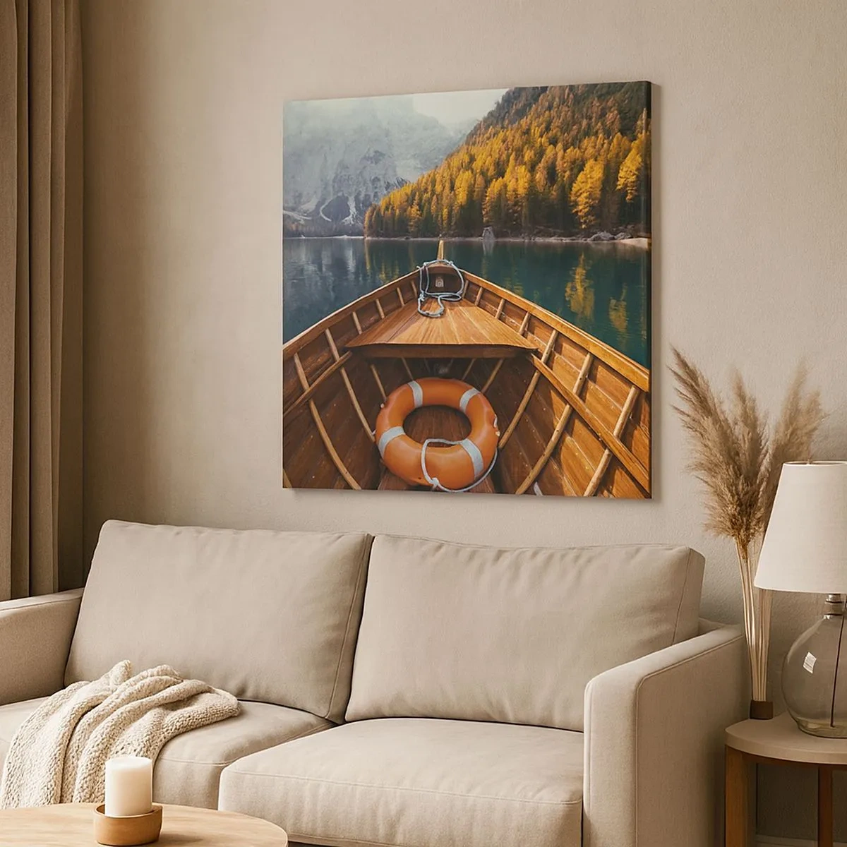 Quadro su tela - Stampe su Tela - Gita sui monti - 30x30 cm