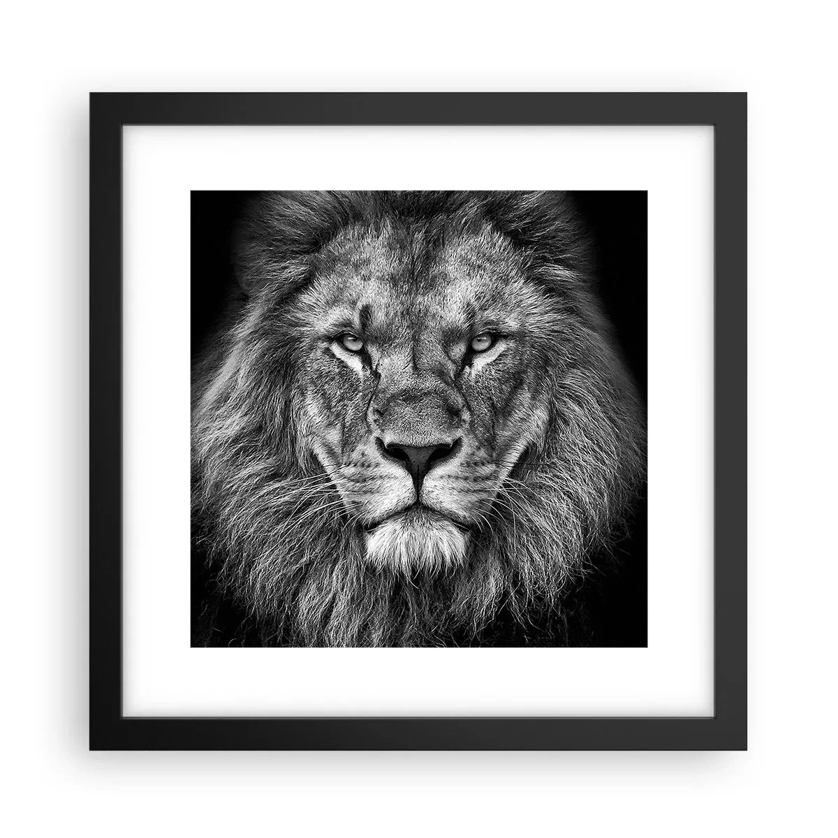Poster in cornice nera - Nell'abito dell'incoronazione - 30x30 cm