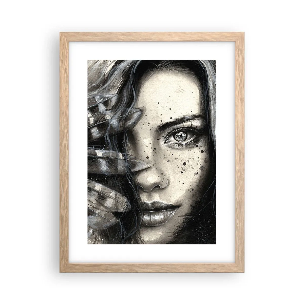 Poster in cornice rovere chiaro - Bellezza selvaggia - 30x40 cm