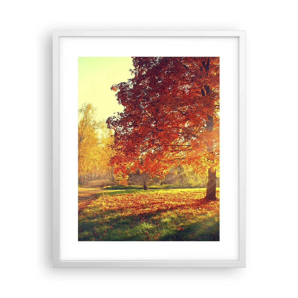 Poster in cornice bianca - Rosso è bello - 40x50 cm