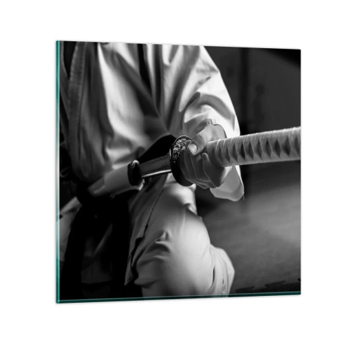 Quadro su vetro - L'anima del guerriero - 30x30 cm