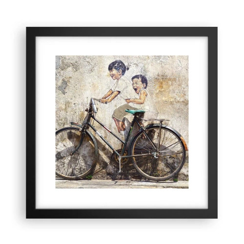 Poster in cornice nera - Vero o falso? - 30x30 cm