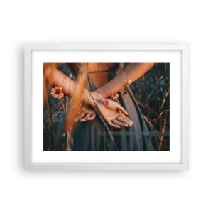 Poster in cornice bianca - Legata alla natura - 40x30 cm