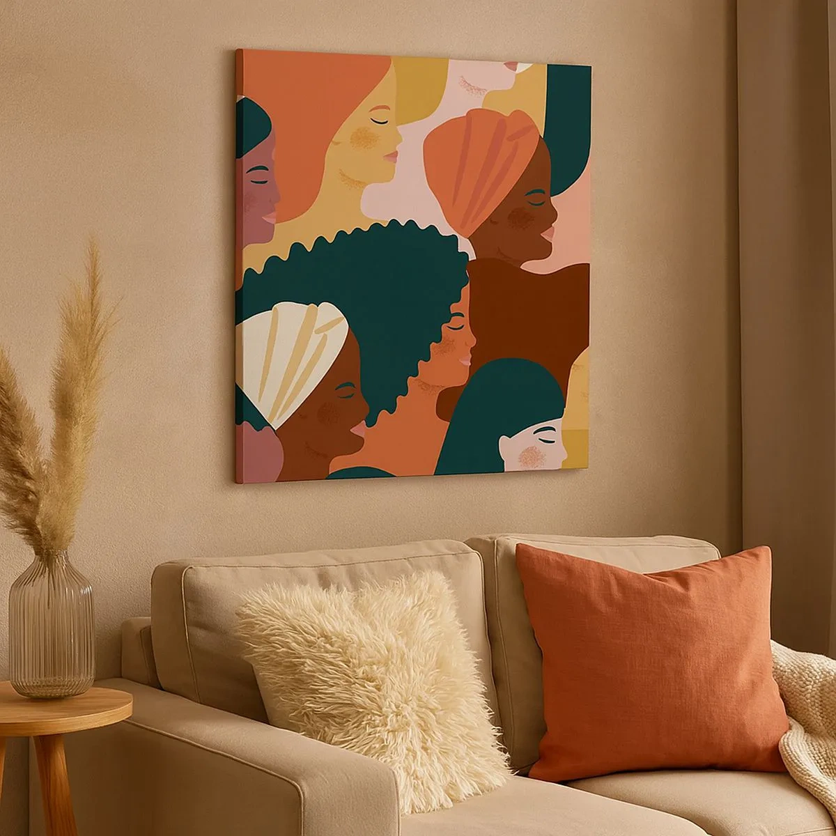 Quadro su tela - Stampe su Tela - Solo femminilità - 30x30 cm