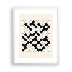 Poster in cornice bianca - Gioco cinese: variazione - 40x50 cm