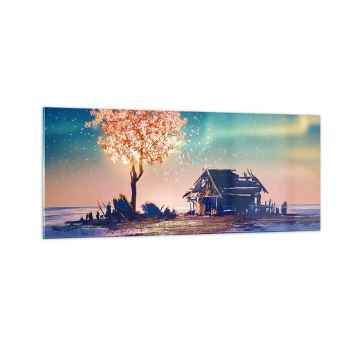 Quadro su vetro - La natura non passa - 100x40 cm