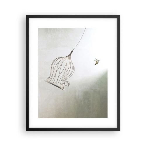Poster in cornice nera - Nel proprio elemento - 40x50 cm