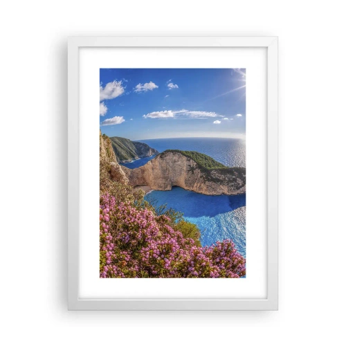 Poster in cornice bianca - Le mie grosse vacanze greche - 30x40 cm