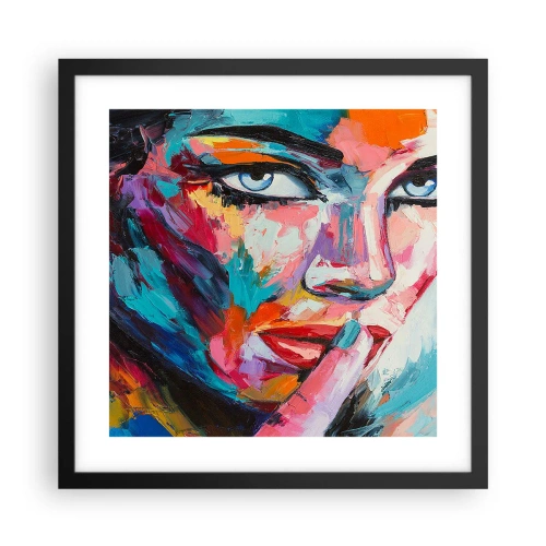 Poster in cornice nera - Il nostro primo segreto - 40x40 cm