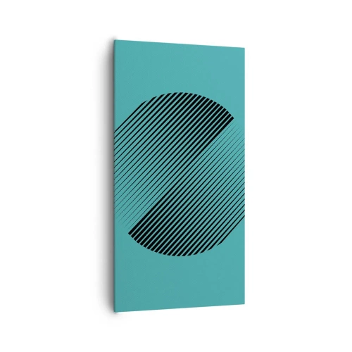 Quadro su tela - Stampe su Tela - Cerchio: variazione geometrica - 65x120 cm