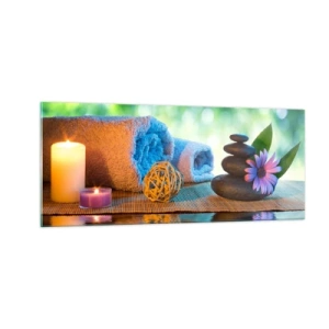 Quadro su vetro - Tempo per il corpo - 100x40 cm