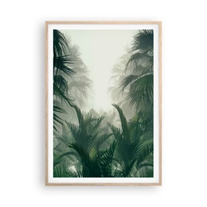 Poster in cornice rovere chiaro - Mistero dei tropici - 70x100 cm
