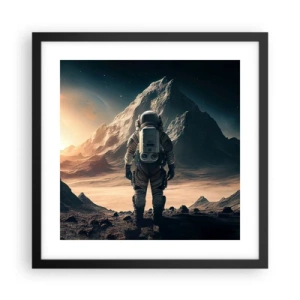 Poster in cornice nera - Nuova sfida - 40x40 cm