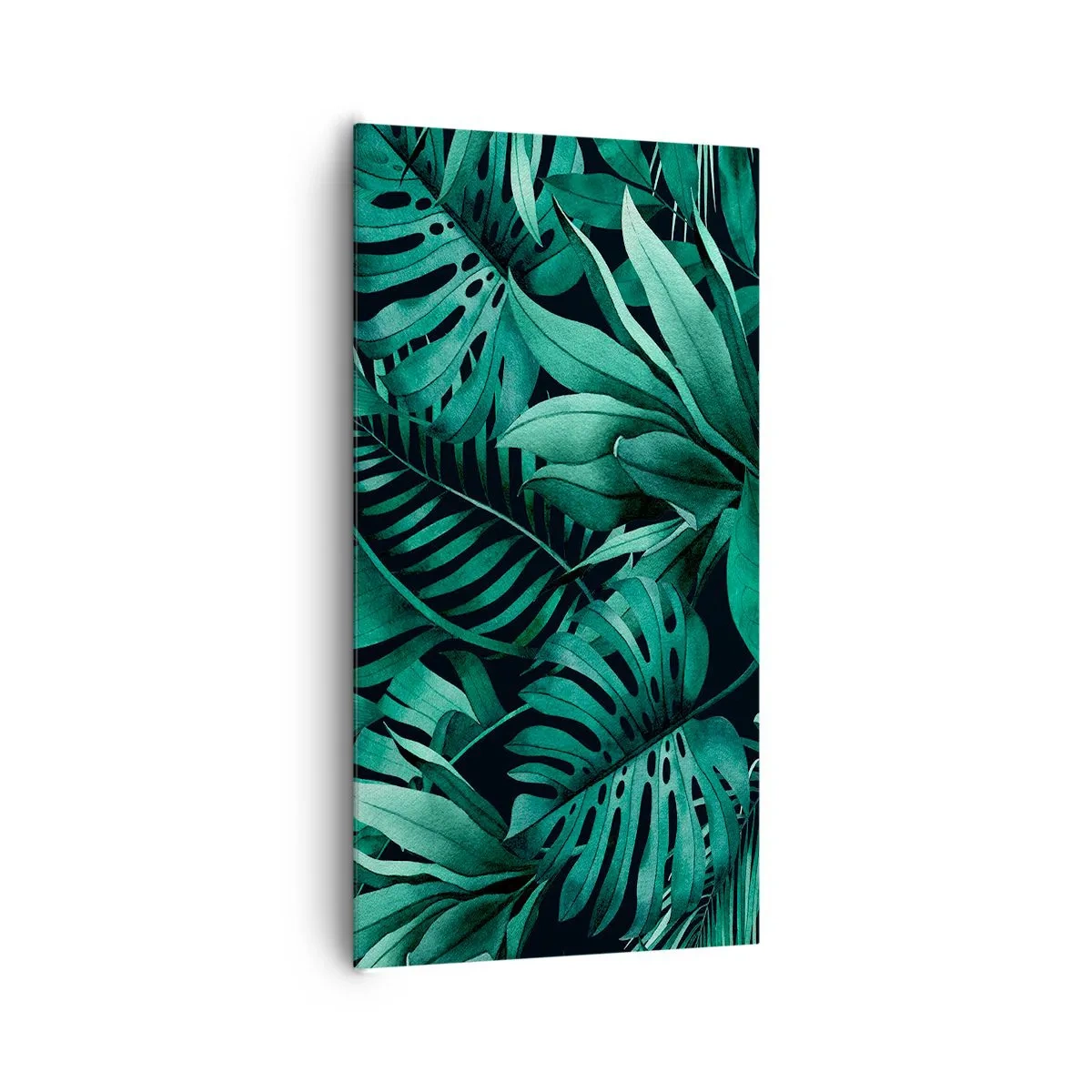 Quadro su tela - Stampe su Tela - Dal profondo del verde tropicale - 65x120 cm
