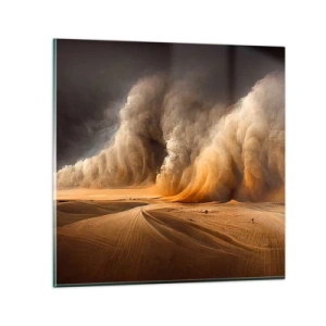 Quadro su vetro - L'ira del deserto - 60x60 cm