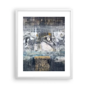 Poster in cornice bianca - Talvolta è facile, talvolta è difficile - 40x50 cm