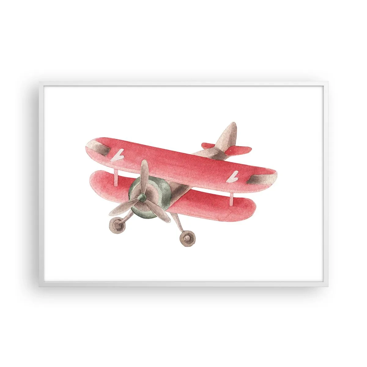 Poster in cornice bianca - Pronto a volare alto - 100x70 cm