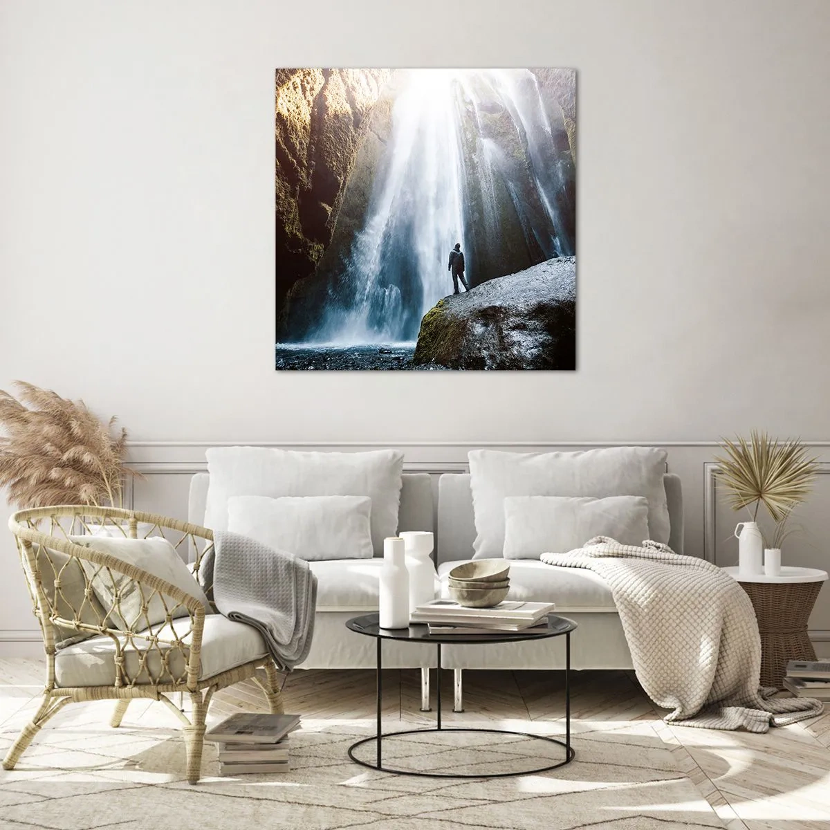 Quadro su vetro - Ripristino delle proporzioni - 50x50 cm