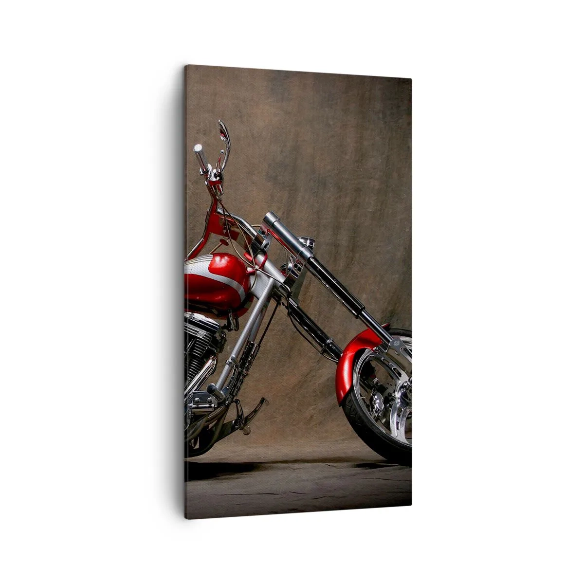 Quadro su tela - Stampe su Tela - Bellezza in rosso e argento - 45x80 cm