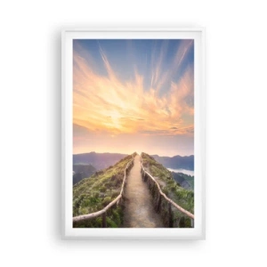 Poster in cornice bianca - Vicino al cielo - 61x91 cm