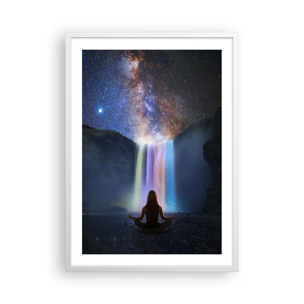 Poster in cornice bianca - Armonia assoluta - 50x70 cm