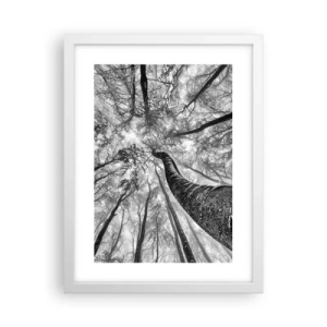 Poster in cornice bianca - La corsa verso la luce - 30x40 cm