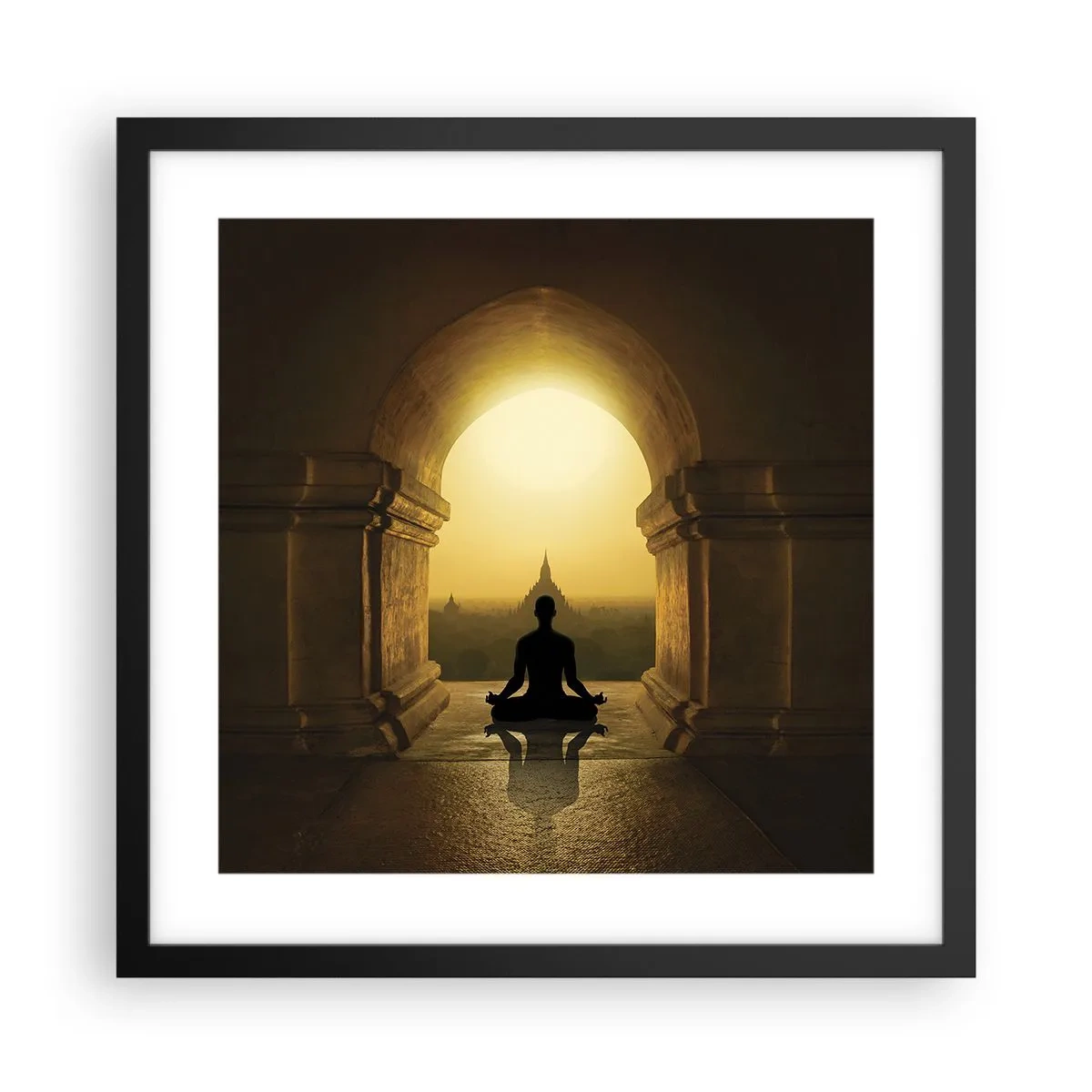 Poster in cornice nera - Armonia completa - 40x40 cm