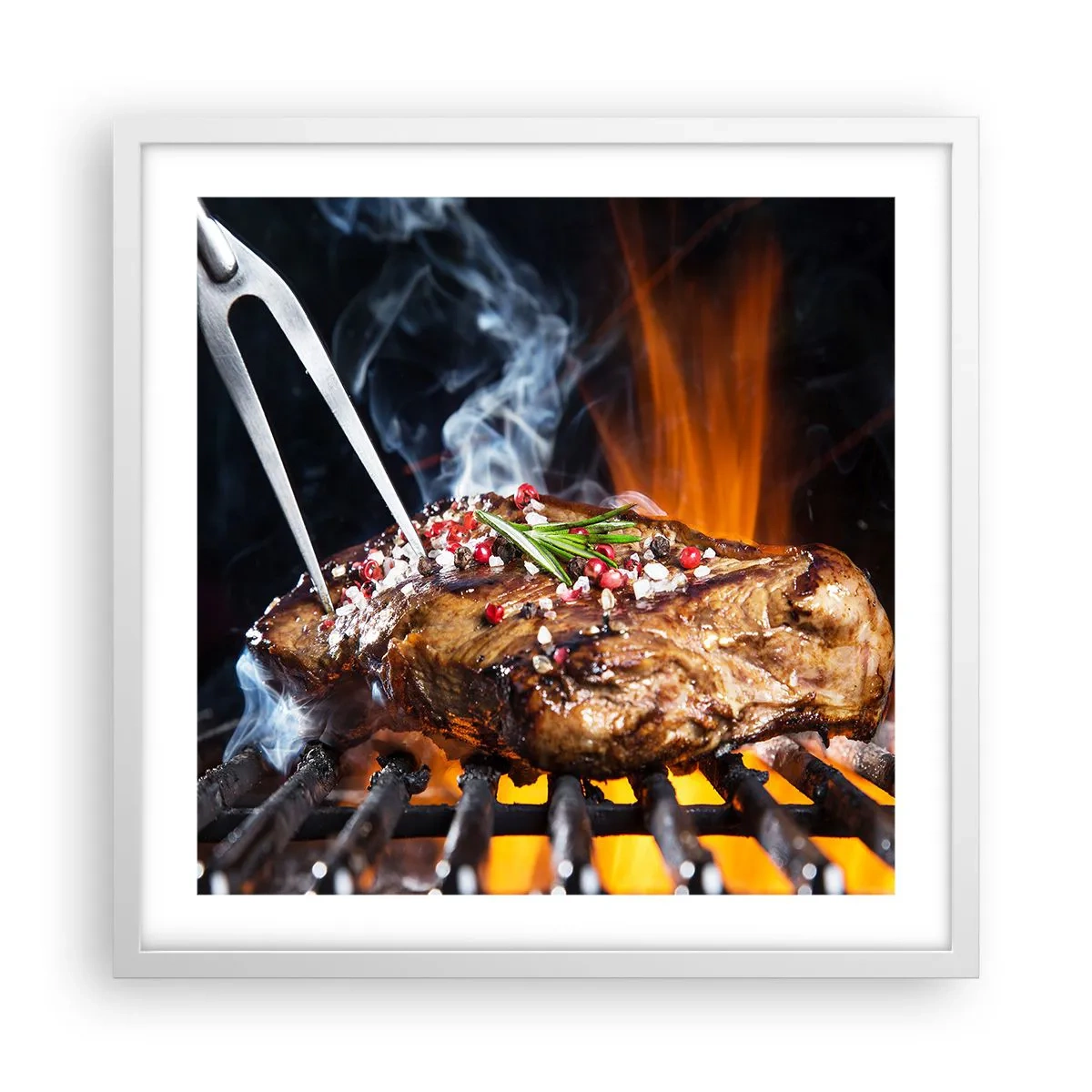 Poster in cornice bianca - Succosa e profumata - 50x50 cm