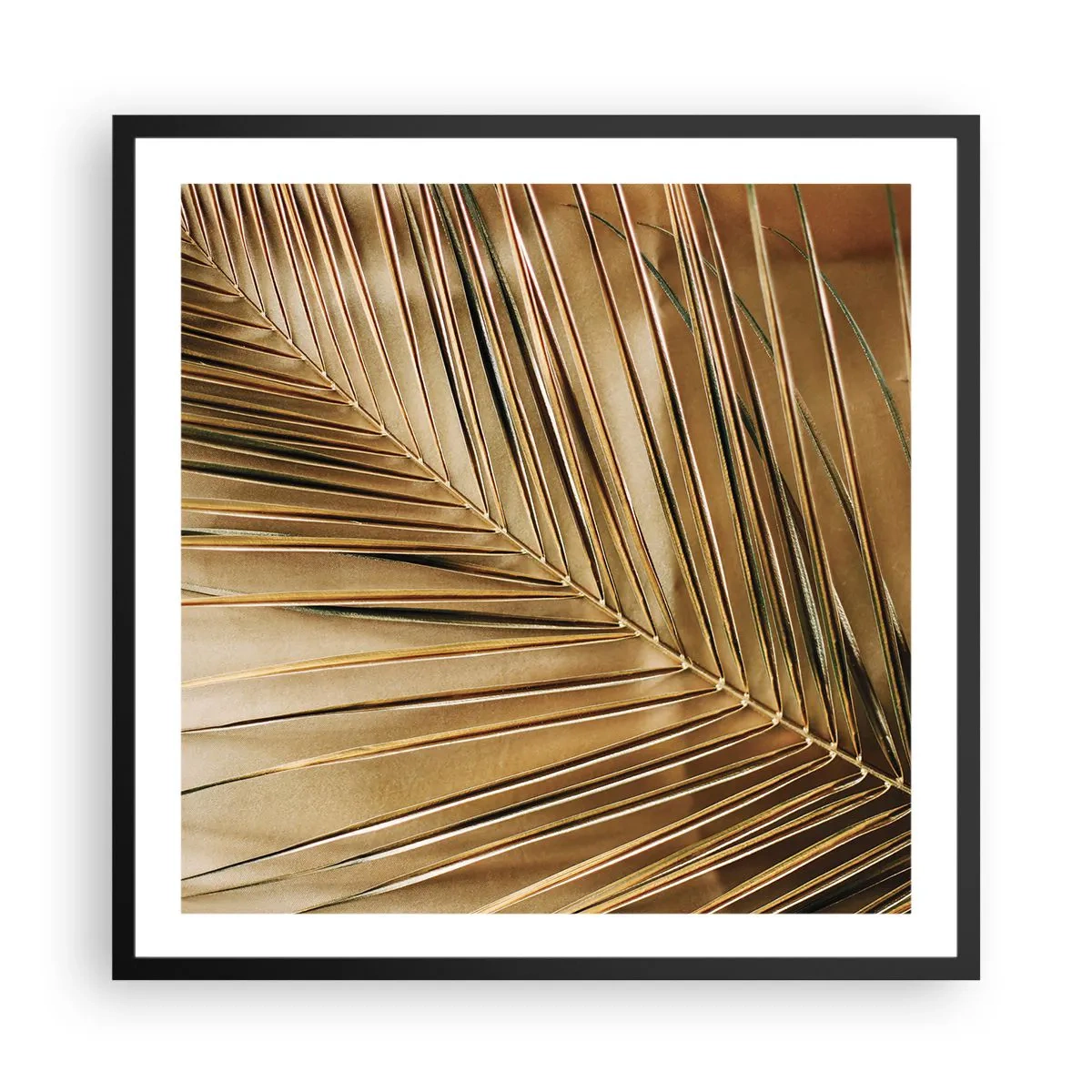 Poster in cornice nera - Colonnato naturale - 60x60 cm