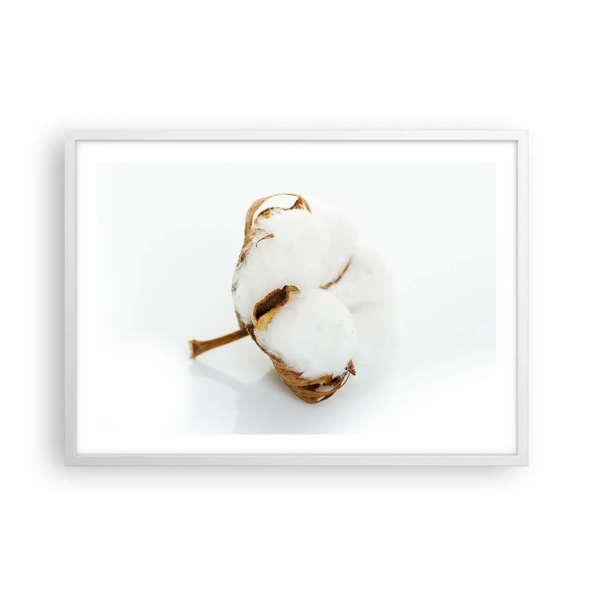 Poster in cornice bianca - Naturalmente morbido - 70x50 cm
