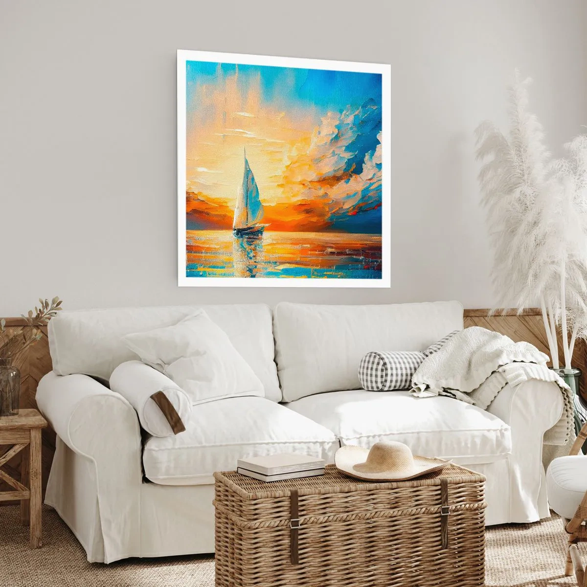 Poster - Navigando nell'oro - 60x60 cm