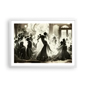 Poster in cornice bianca - Il gran ballo in maschera - 70x50 cm