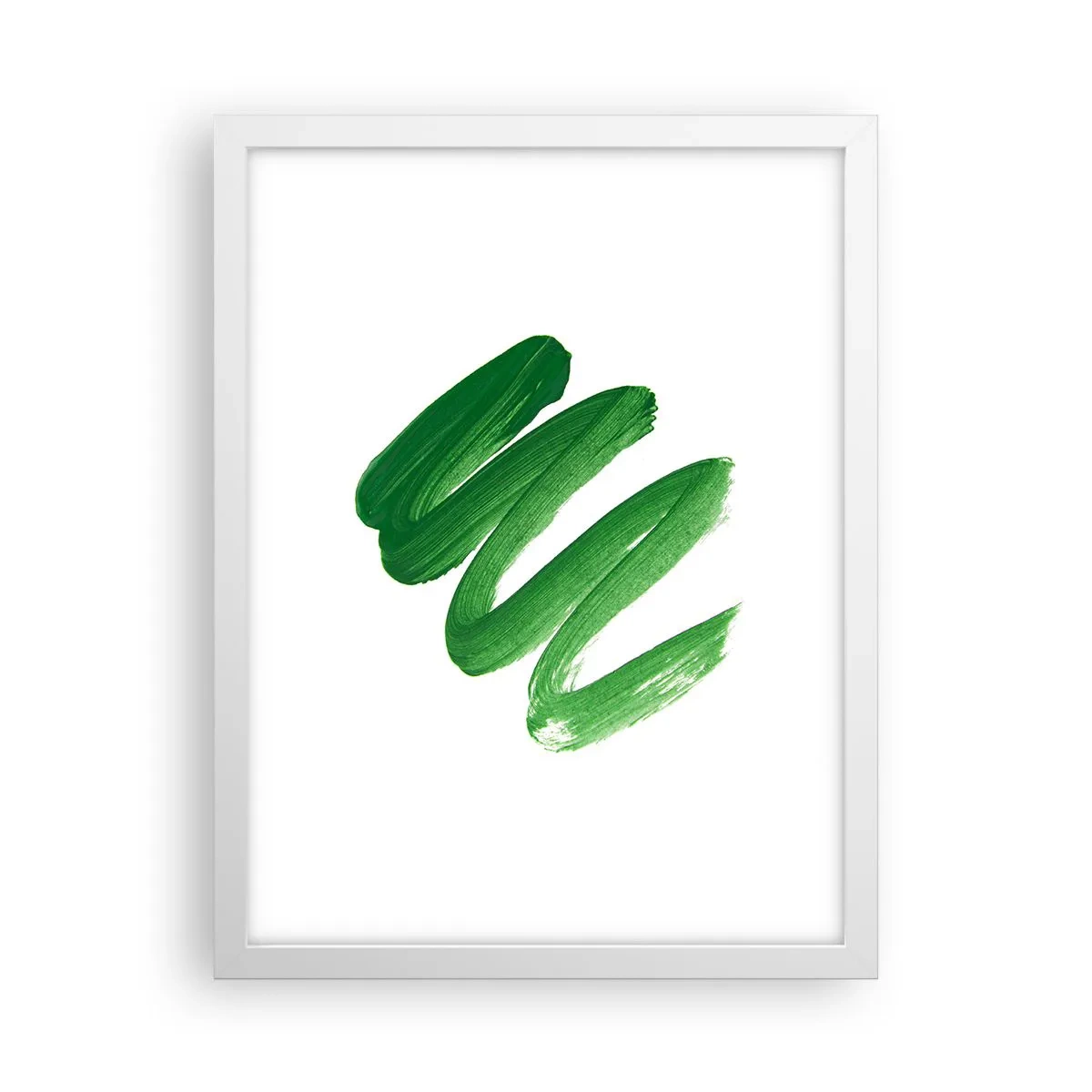 Poster in cornice bianca - Scherzo verde - 30x40 cm