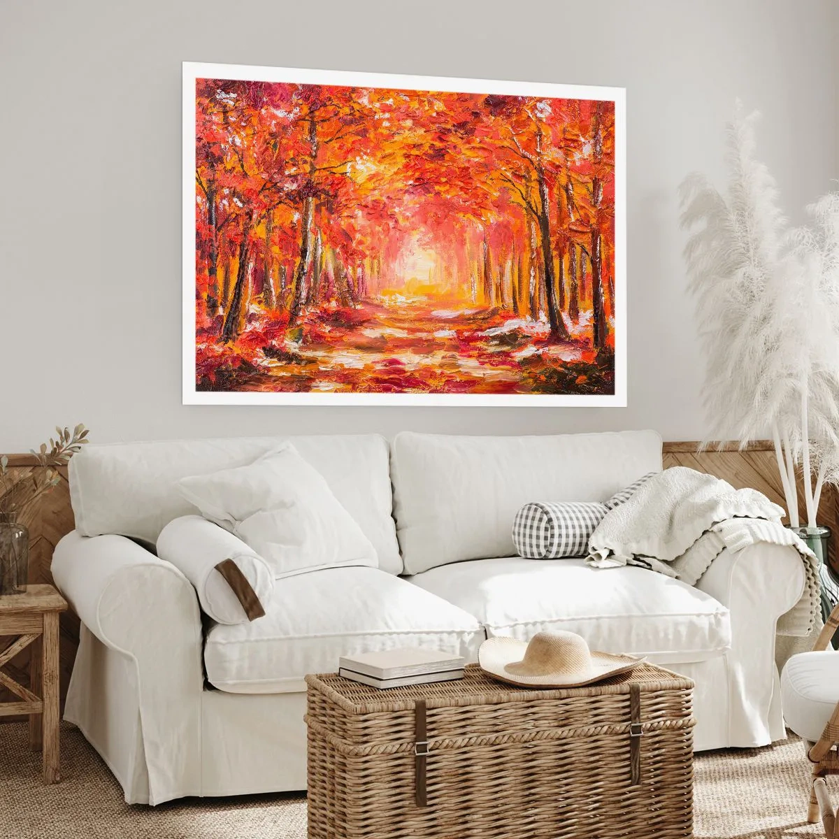 Poster - Foresta di rame - 70x50 cm