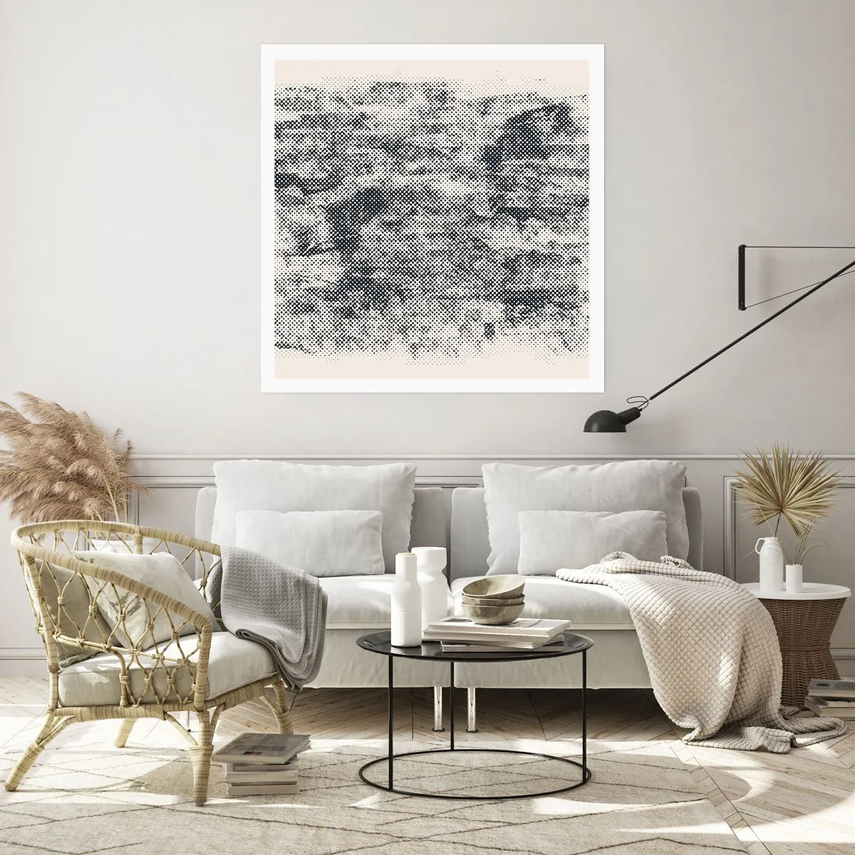 Poster - Composizione nebbiosa - 60x60 cm