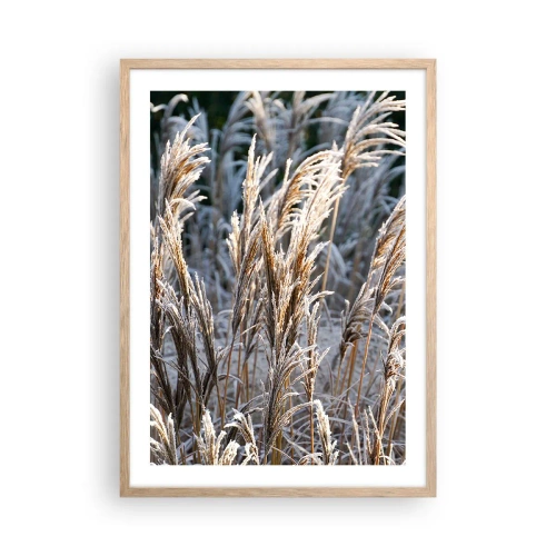 Poster in cornice rovere chiaro - Vestite di brina - 50x70 cm