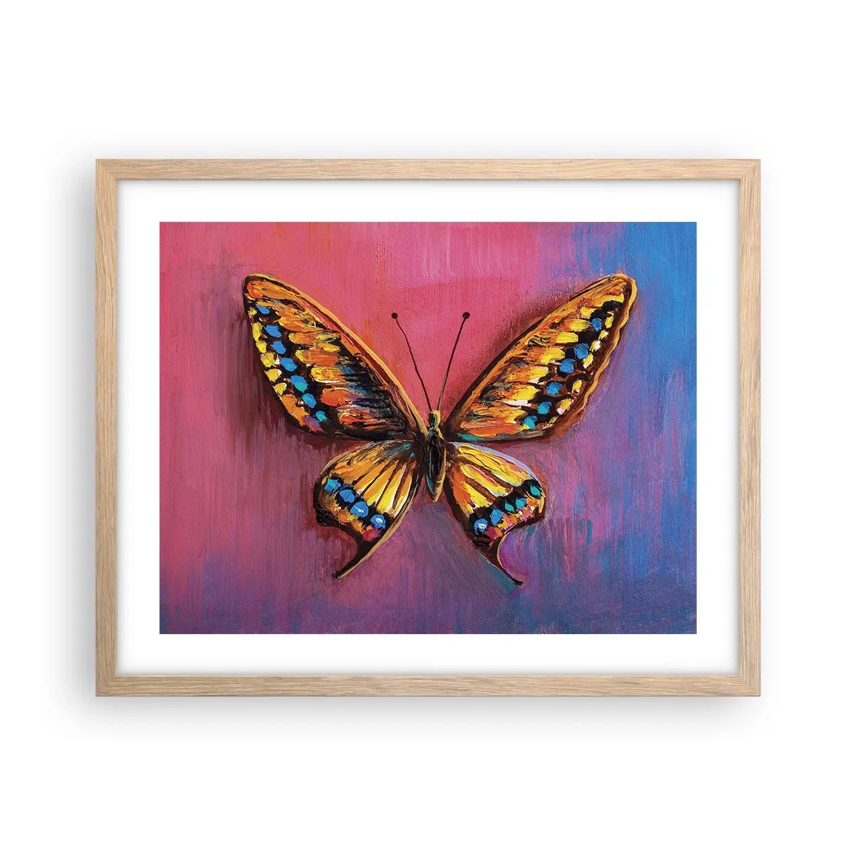 Poster in cornice rovere chiaro - Gioielli della natura - 50x40 cm