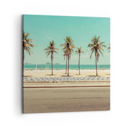 Quadro su tela - Stampe su Tela - A guardia della spiaggia - 60x60 cm