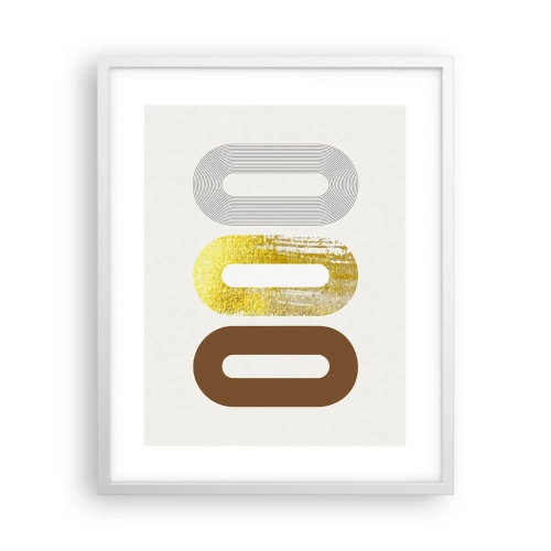 Poster in cornice bianca - Ohh! - 40x50 cm